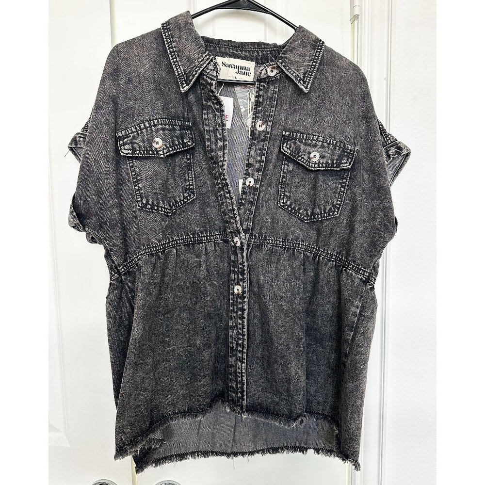 Denim Babydoll Shirt